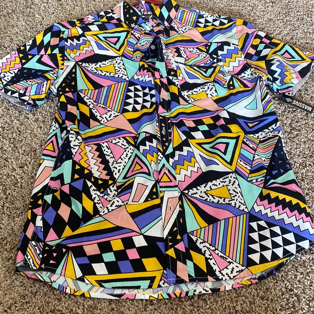 Colorful button down